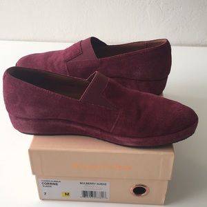 L’Amour Des Pieds Suede Low Wedges